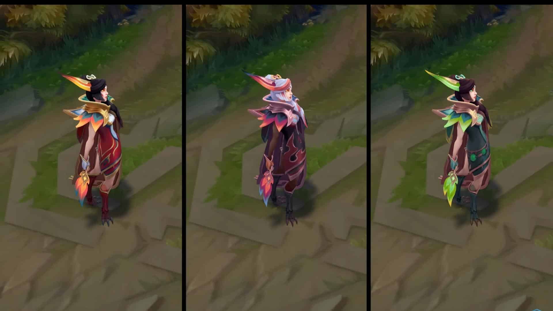 Brave Phoenix Xayah's Chroma Collection